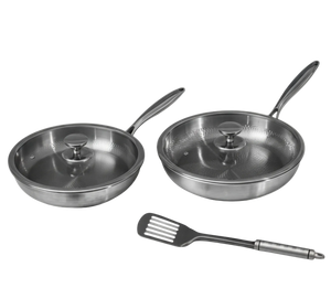 Duo set klassieke titanium pannen