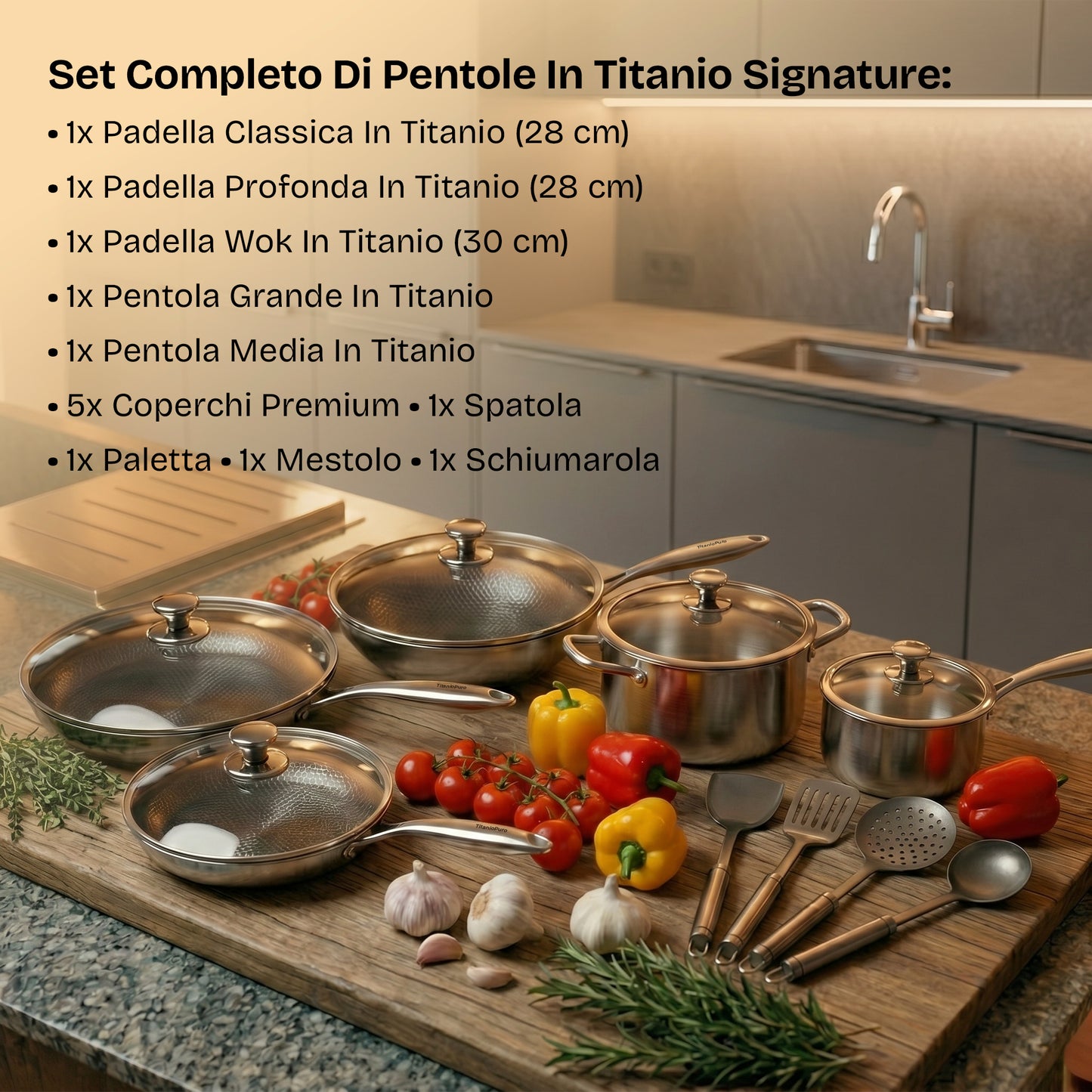 Set Completo Di Pentole