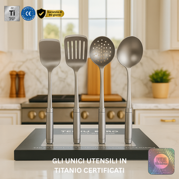 Set keukengerei van titanium